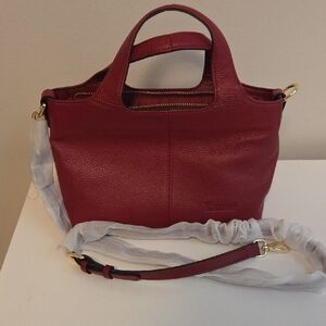 Kattee Leather Crossbody Satchel